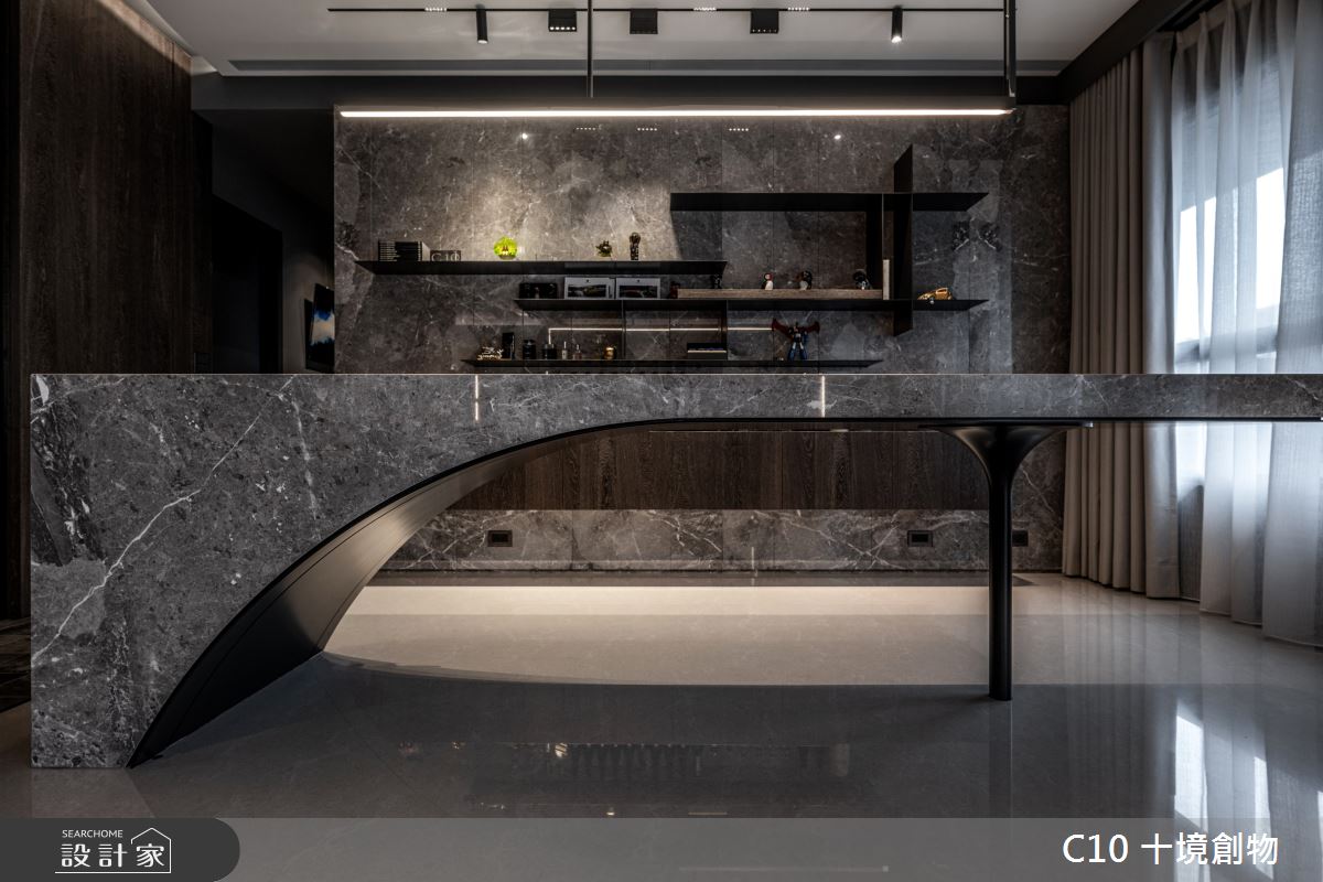 30坪新成屋(5年以下)＿現代風吧檯案例圖片＿十境創物空間設計有限公司＿十境_墨韻之16