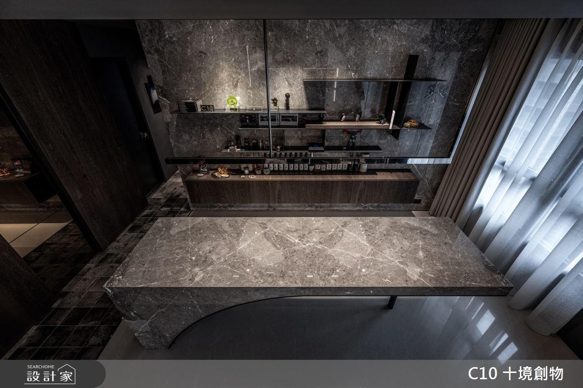 30坪新成屋(5年以下)＿現代風吧檯案例圖片＿十境創物空間設計有限公司＿十境_墨韻之17