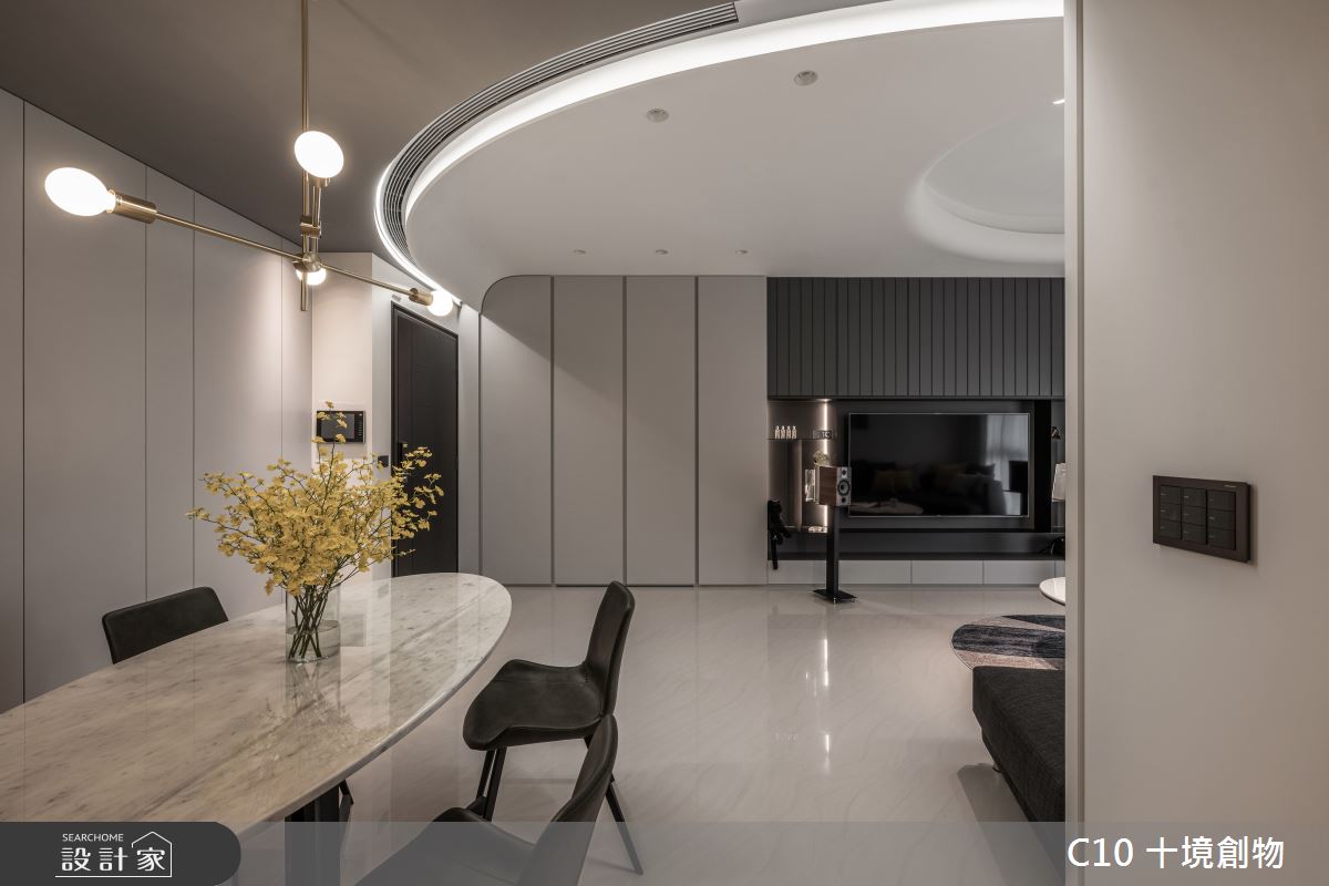 35坪新成屋(5年以下)＿現代風餐廳案例圖片＿十境創物空間設計有限公司＿十境_白皪之4