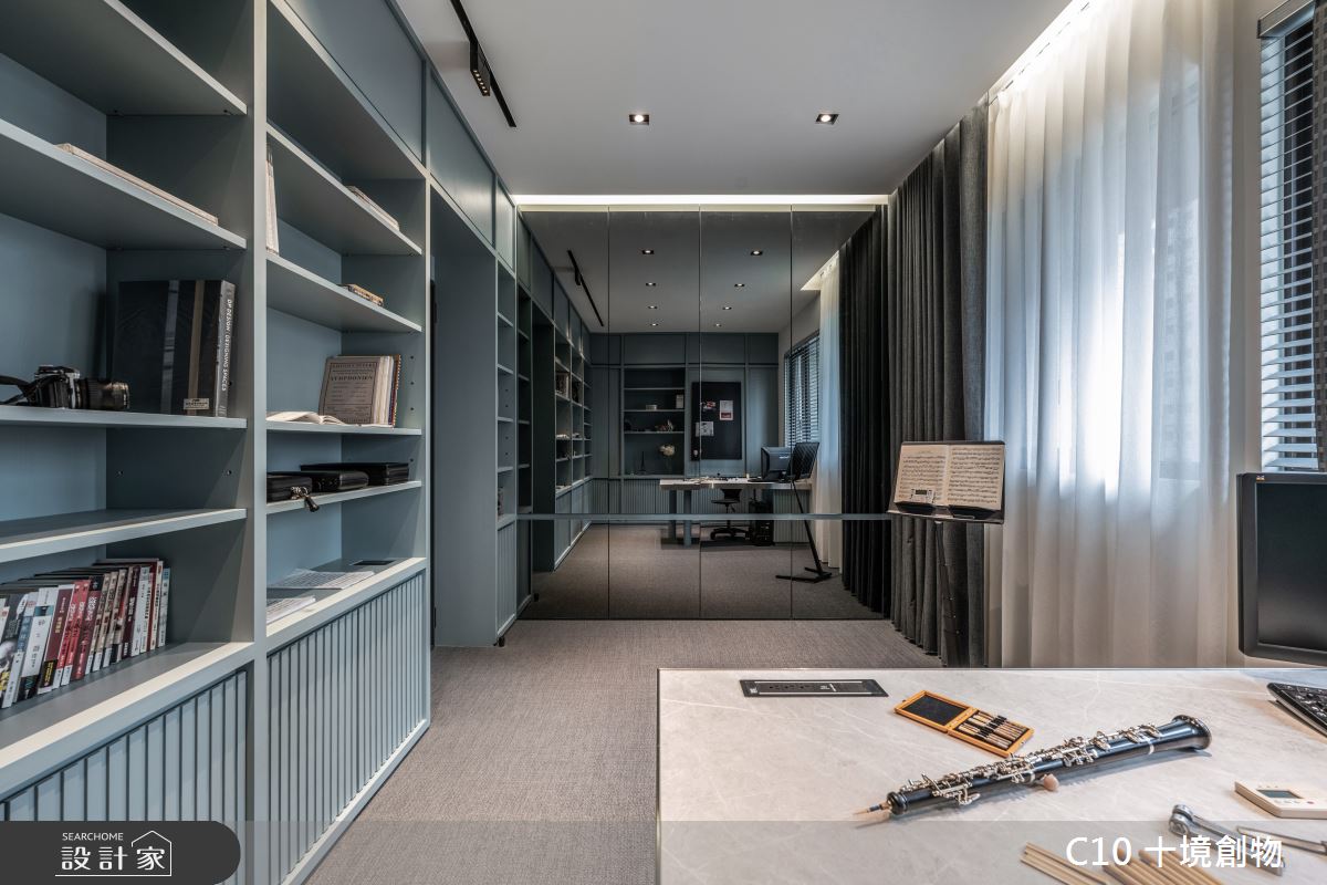 35坪新成屋(5年以下)＿現代風書房案例圖片＿十境創物空間設計有限公司＿十境_白皪之17