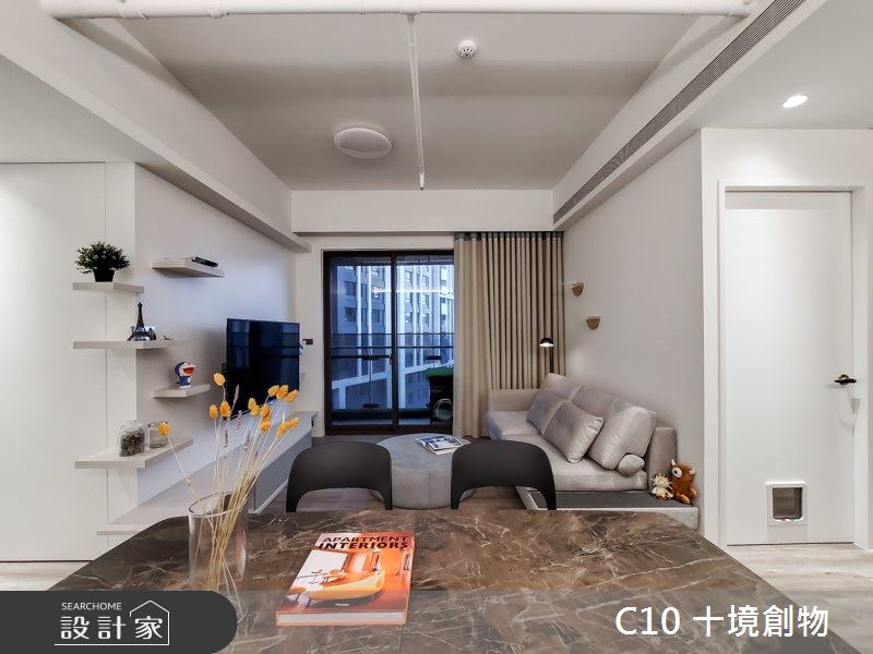 23坪新成屋(5年以下)＿北歐風餐廳案例圖片＿十境創物空間設計有限公司＿十境_老貓寓之3