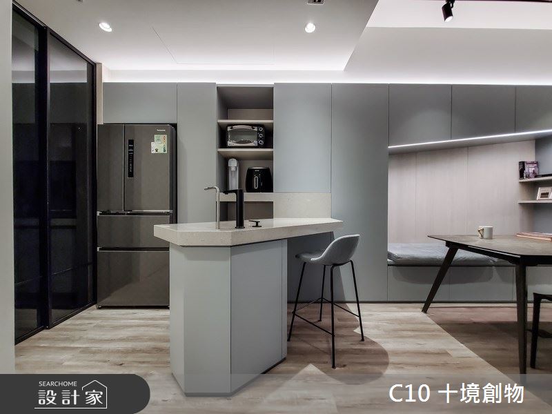 23坪新成屋(5年以下)＿北歐風吧檯案例圖片＿十境創物空間設計有限公司＿十境_老貓寓之8