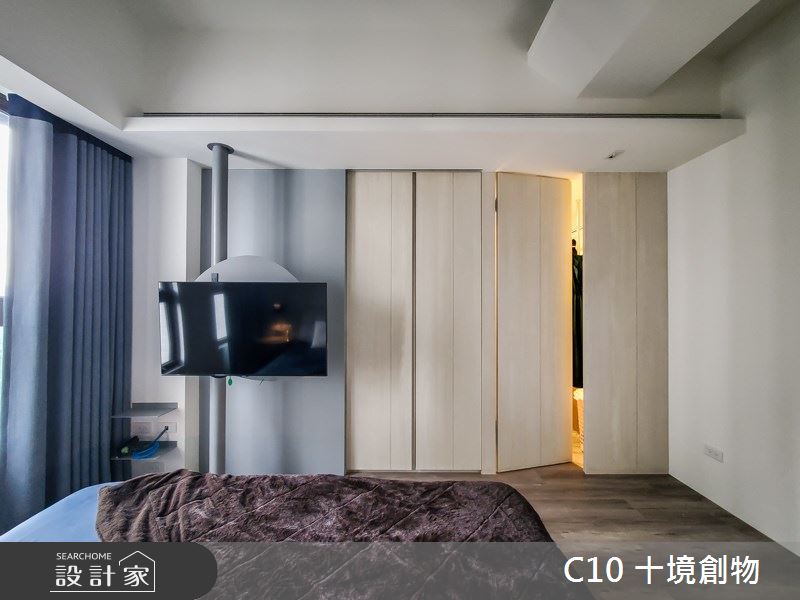 23坪新成屋(5年以下)＿北歐風臥室案例圖片＿十境創物空間設計有限公司＿十境_老貓寓之11
