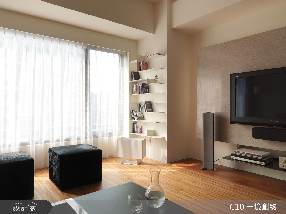 30坪新成屋(5年以下)＿現代風客廳案例圖片＿十境創物空間設計有限公司＿十境_隱飾之4