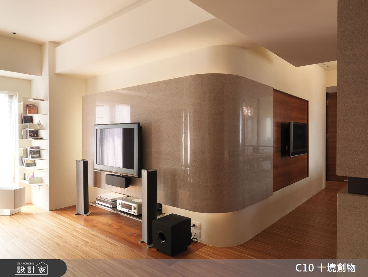 30坪新成屋(5年以下)＿現代風客廳案例圖片＿十境創物空間設計有限公司＿十境_隱飾之7