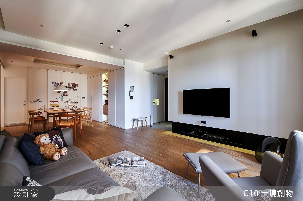 35坪中古屋(5~15年)＿北歐風客廳案例圖片＿十境創物空間設計有限公司＿十境_北歐森林之5