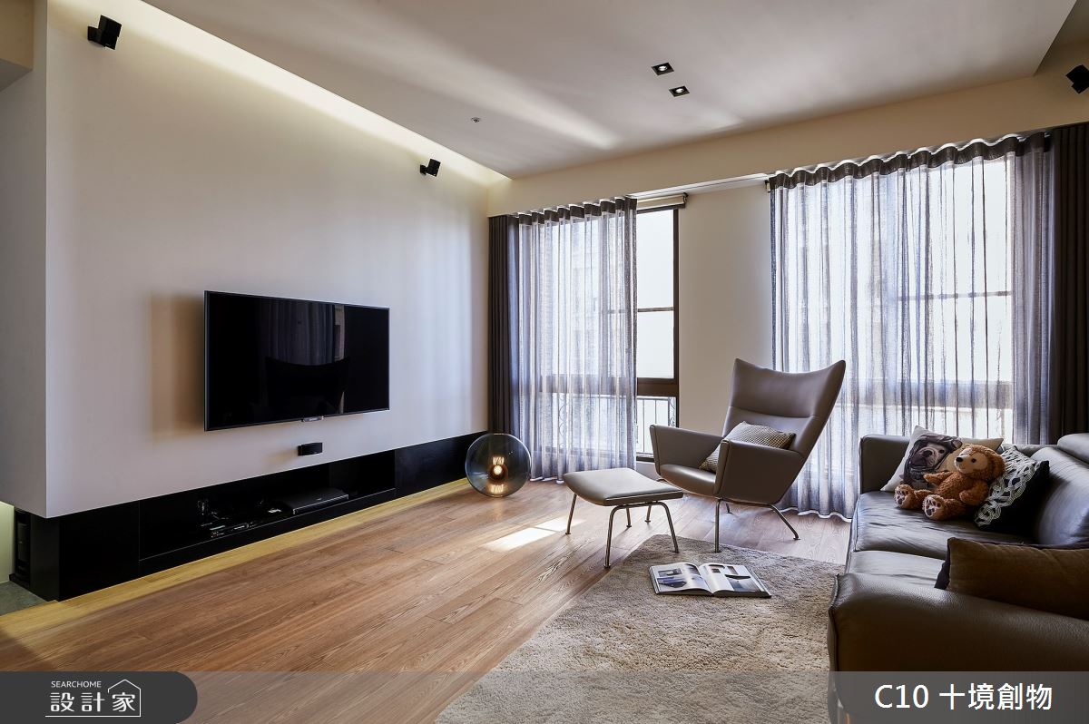 35坪中古屋(5~15年)＿北歐風客廳案例圖片＿十境創物空間設計有限公司＿十境_北歐森林之4