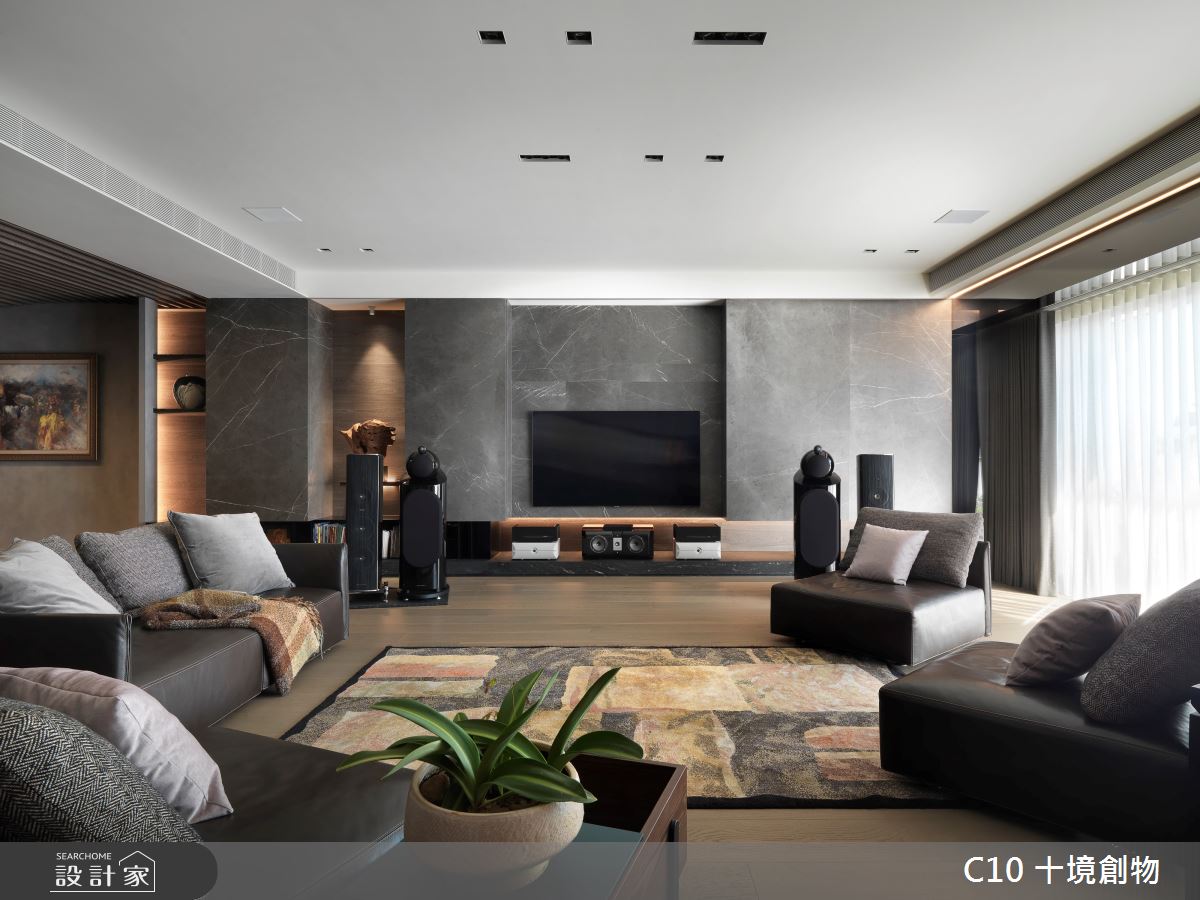 120坪新成屋(5年以下)＿人文禪風客廳案例圖片＿十境創物空間設計有限公司＿十境_琢藏之9
