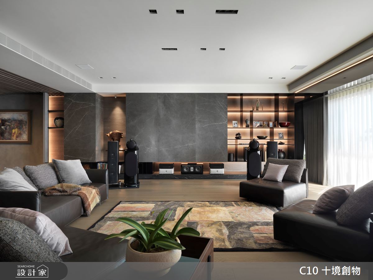 120坪新成屋(5年以下)＿人文禪風客廳案例圖片＿十境創物空間設計有限公司＿十境_琢藏之8