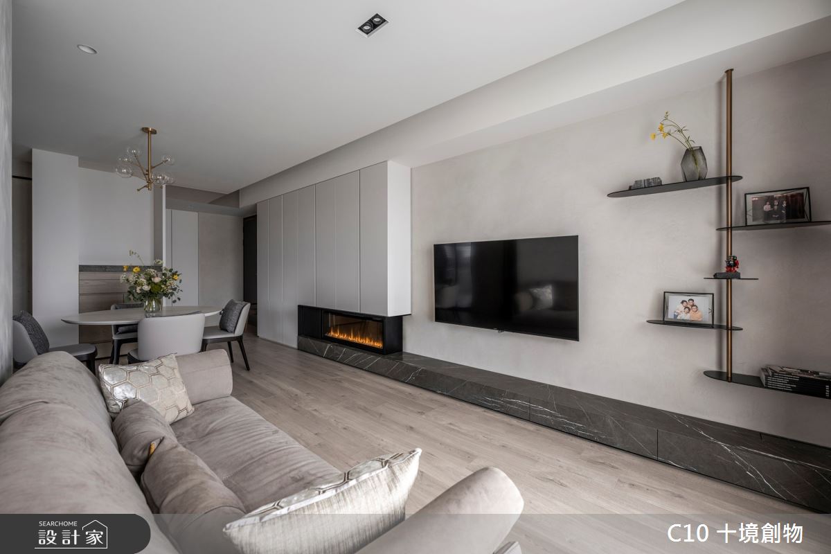 36坪新成屋(5年以下)＿現代風客廳餐廳案例圖片＿十境創物空間設計有限公司＿十境_如常之8