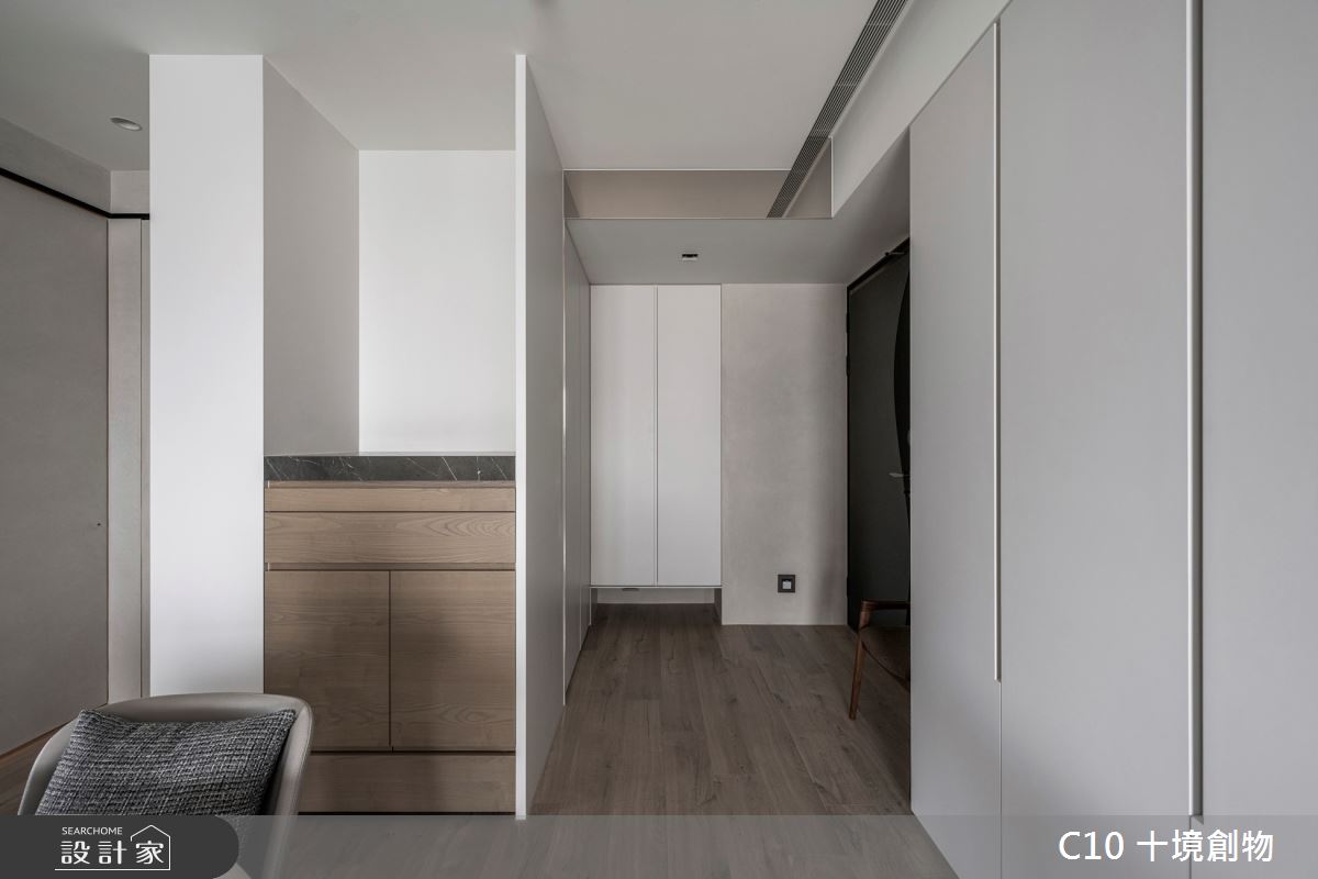 36坪新成屋(5年以下)＿現代風玄關案例圖片＿十境創物空間設計有限公司＿十境_如常之1