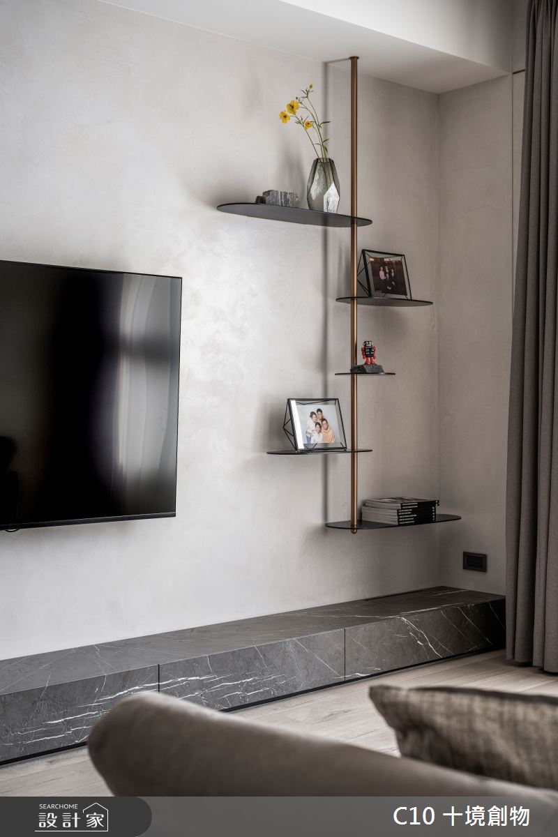 36坪新成屋(5年以下)＿現代風客廳案例圖片＿十境創物空間設計有限公司＿十境_如常之6