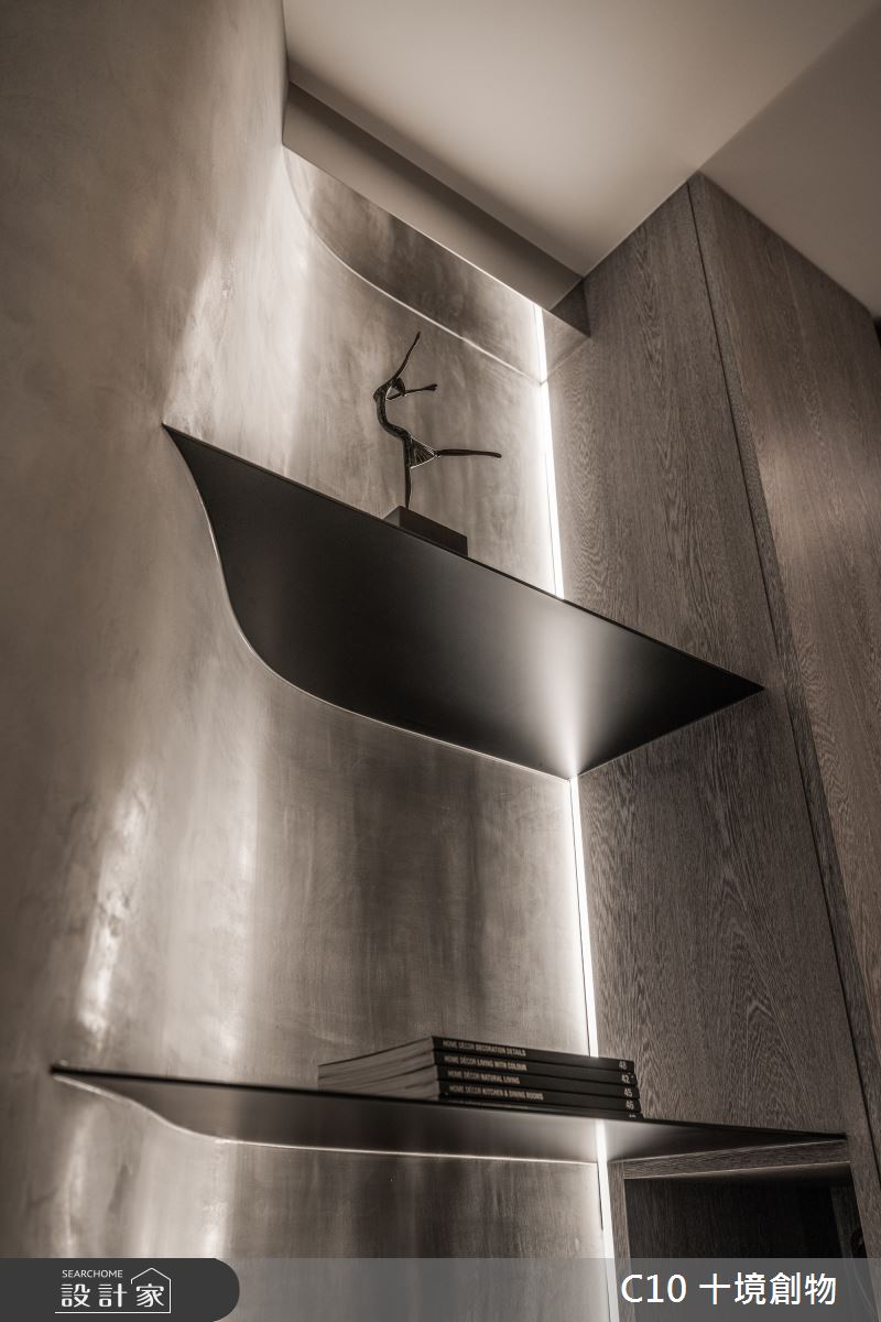 37坪新成屋(5年以下)＿現代風玄關案例圖片＿十境創物空間設計有限公司＿十境_隱若灰韻之13