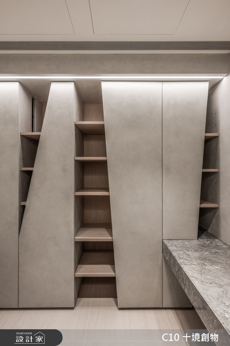 37坪新成屋(5年以下)＿現代風書房工作區案例圖片＿十境創物空間設計有限公司＿十境_隱若灰韻之21