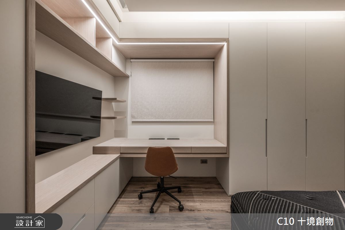 37坪新成屋(5年以下)＿現代風臥室案例圖片＿十境創物空間設計有限公司＿十境_隱若灰韻之24
