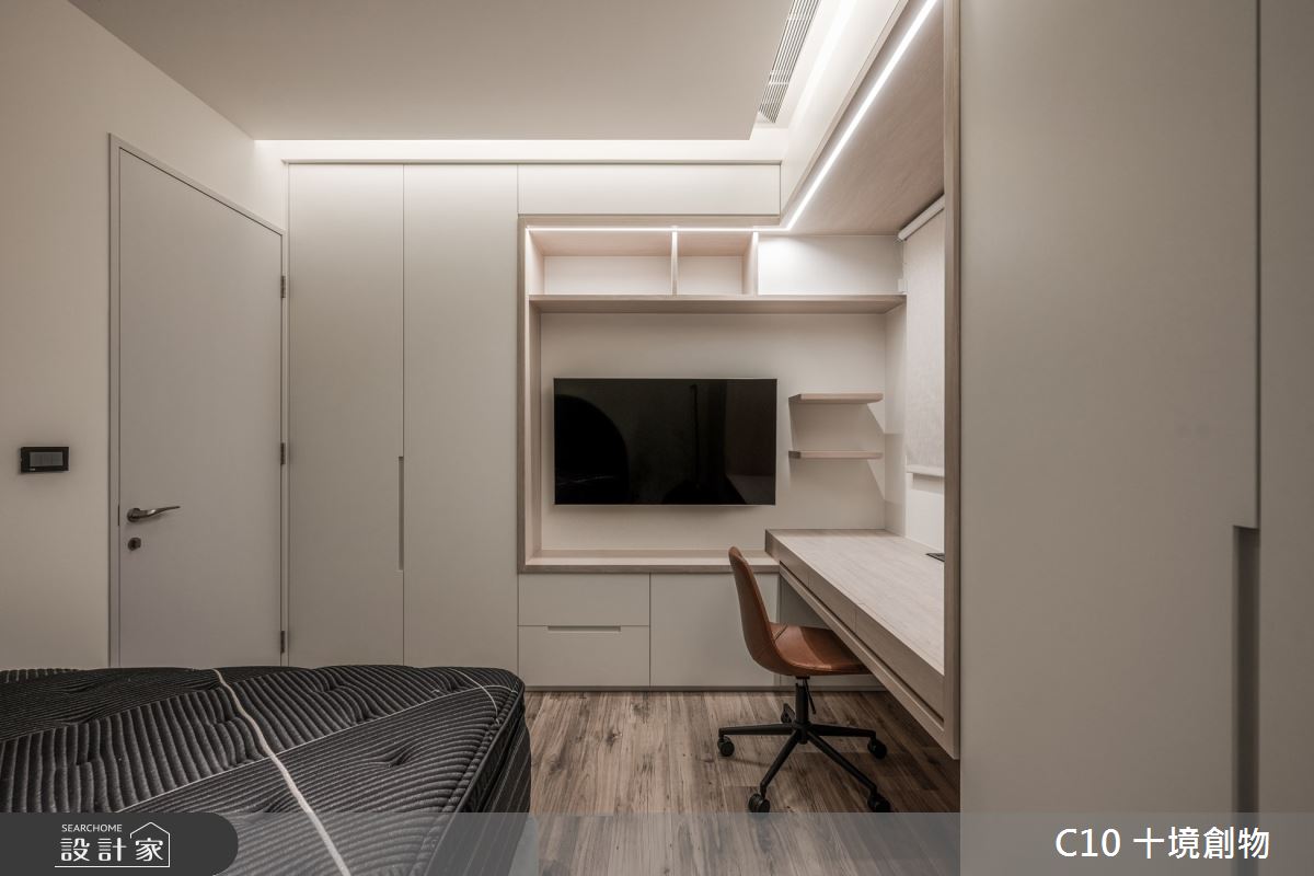 37坪新成屋(5年以下)＿現代風臥室案例圖片＿十境創物空間設計有限公司＿十境_隱若灰韻之25