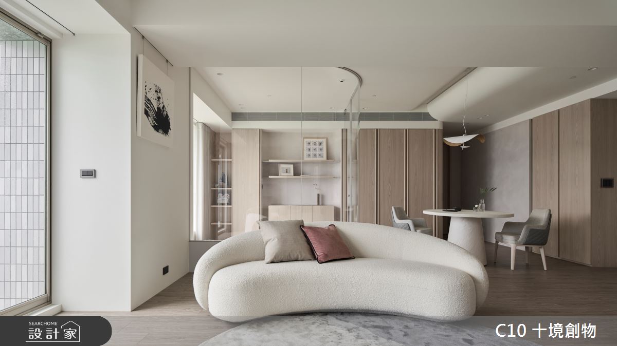 42坪中古屋(5~15年)＿簡約風客廳餐廳案例圖片＿十境創物空間設計有限公司＿十境_微微侘風之10