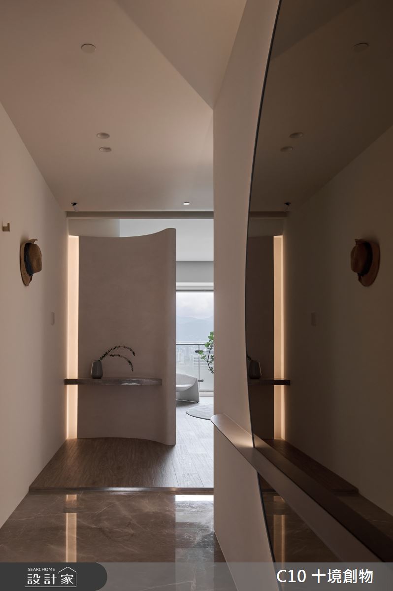 42坪中古屋(5~15年)＿簡約風玄關案例圖片＿十境創物空間設計有限公司＿十境_微微侘風之1