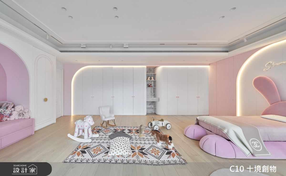 90坪新成屋(5年以下)＿奢華風臥室兒童房兒童房案例圖片＿十境創物空間設計有限公司＿十境_緻鉑靜雅之42