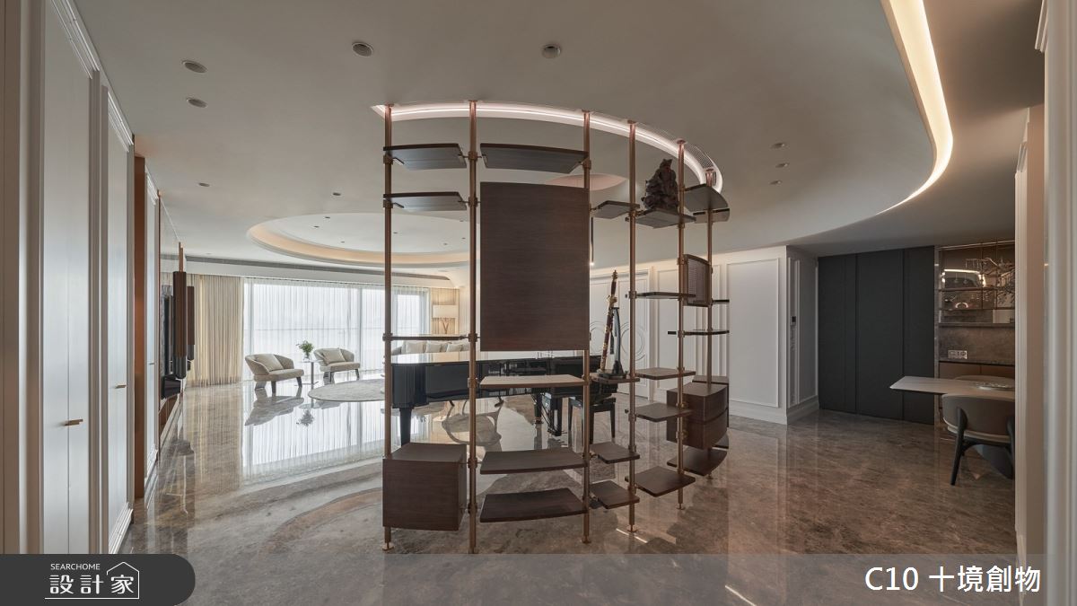 90坪新成屋(5年以下)＿奢華風客廳餐廳案例圖片＿十境創物空間設計有限公司＿十境_緻鉑靜雅之3