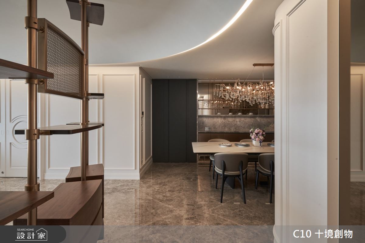 90坪新成屋(5年以下)＿奢華風餐廳案例圖片＿十境創物空間設計有限公司＿十境_緻鉑靜雅之4
