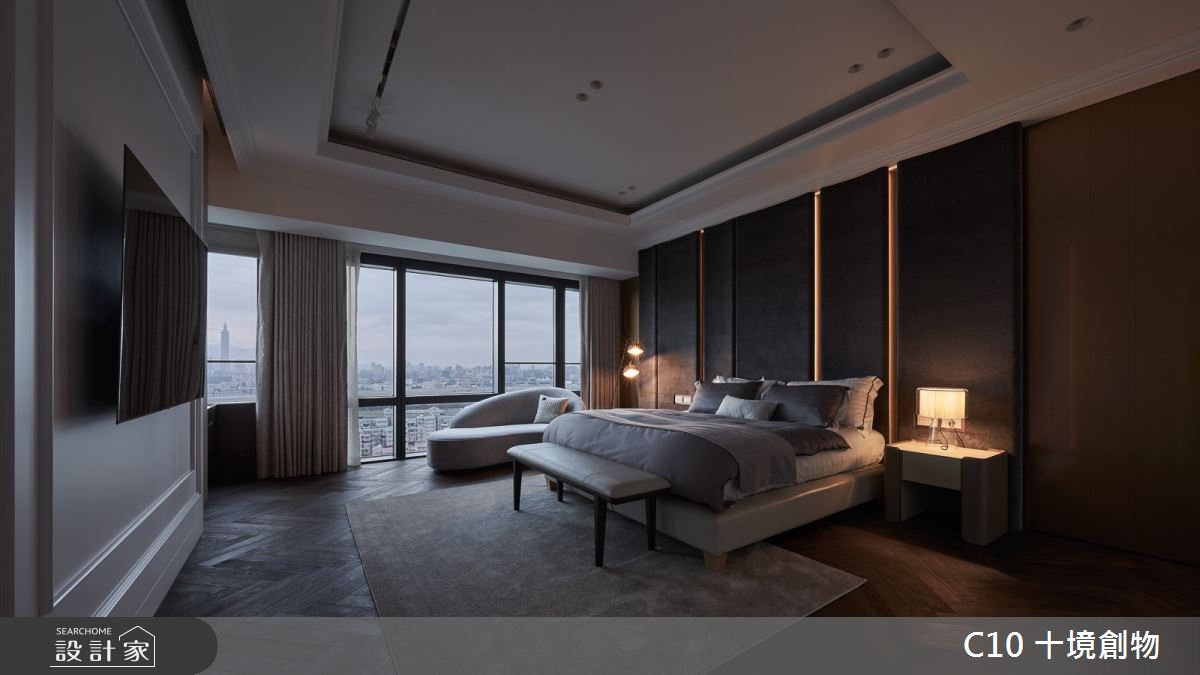 90坪新成屋(5年以下)＿奢華風臥室案例圖片＿十境創物空間設計有限公司＿十境_緻鉑靜雅之28