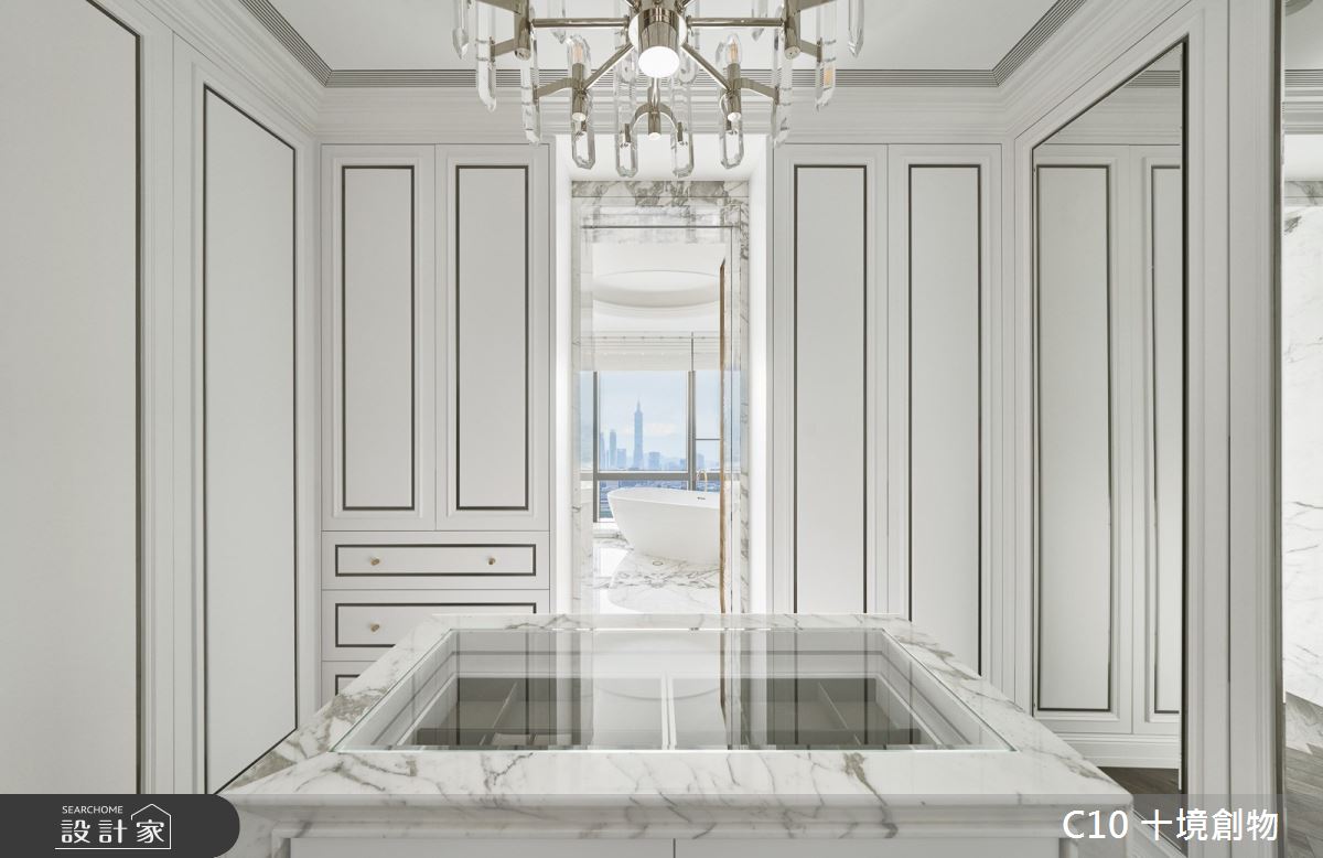 90坪新成屋(5年以下)＿奢華風更衣間浴室案例圖片＿十境創物空間設計有限公司＿十境_緻鉑靜雅之36