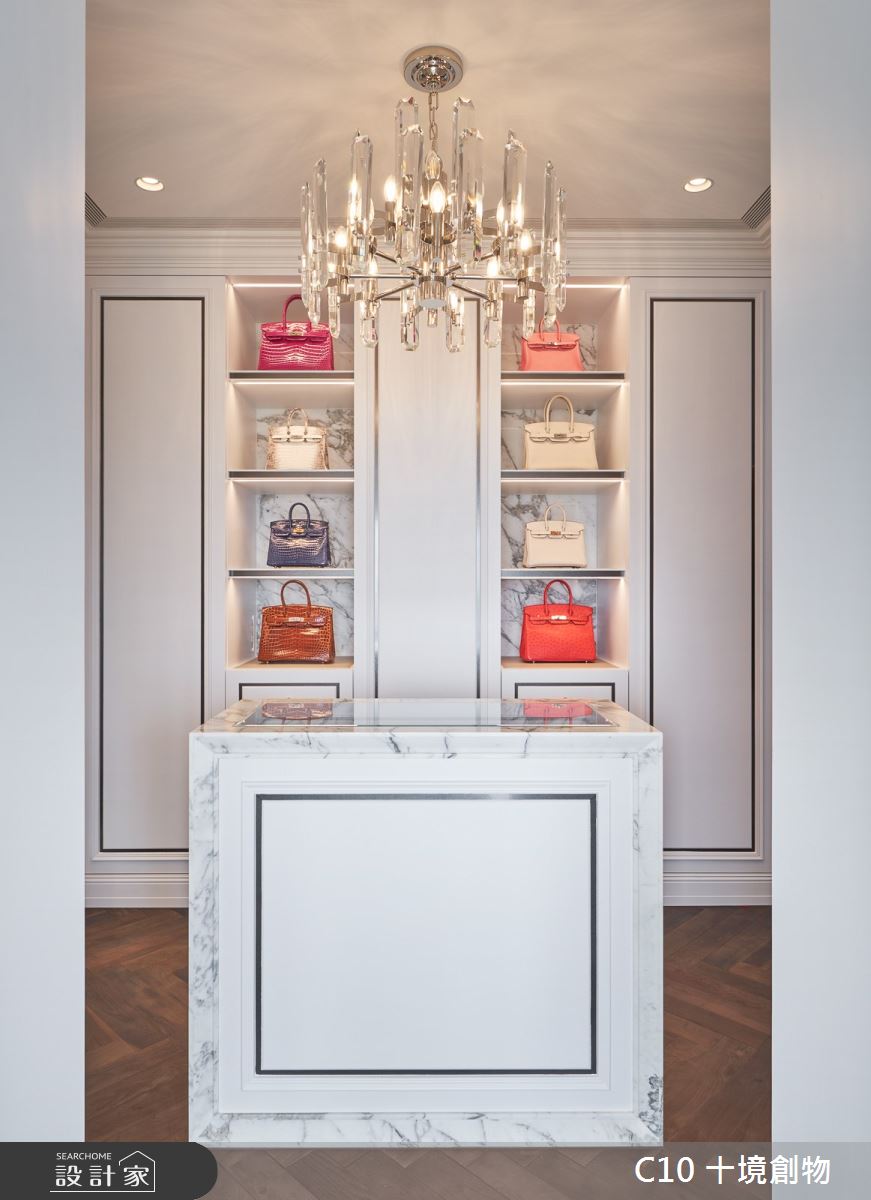 90坪新成屋(5年以下)＿奢華風更衣間案例圖片＿十境創物空間設計有限公司＿十境_緻鉑靜雅之34