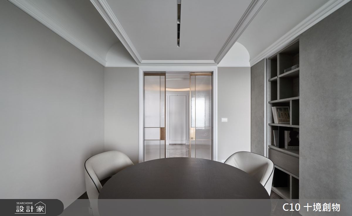 90坪新成屋(5年以下)＿奢華風書房工作區案例圖片＿十境創物空間設計有限公司＿十境_緻鉑靜雅之25