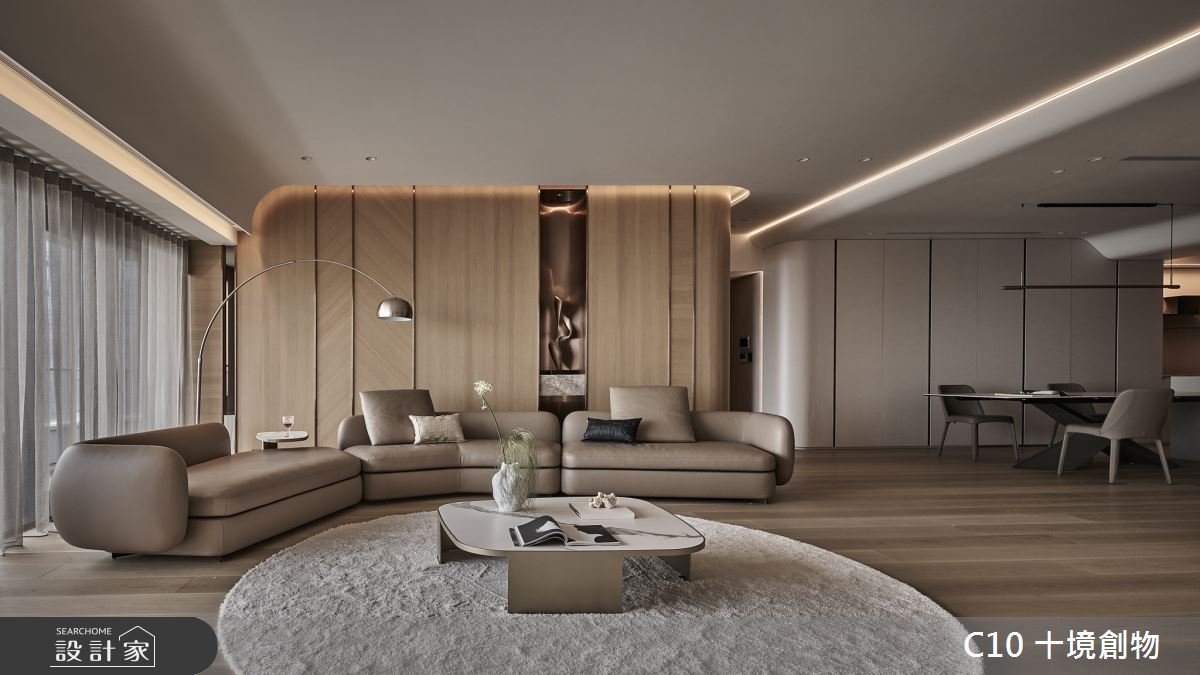 90坪新成屋(5年以下)＿混搭風客廳餐廳案例圖片＿十境創物空間設計有限公司＿十境_簡璞序曲之6