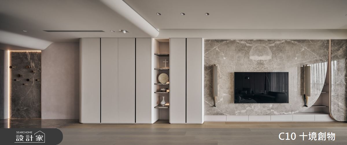 90坪新成屋(5年以下)＿混搭風客廳案例圖片＿十境創物空間設計有限公司＿十境_簡璞序曲之13