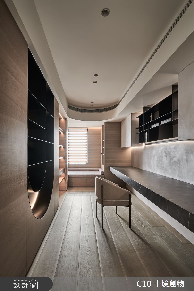 90坪新成屋(5年以下)＿混搭風書房臥榻案例圖片＿十境創物空間設計有限公司＿十境_簡璞序曲之16