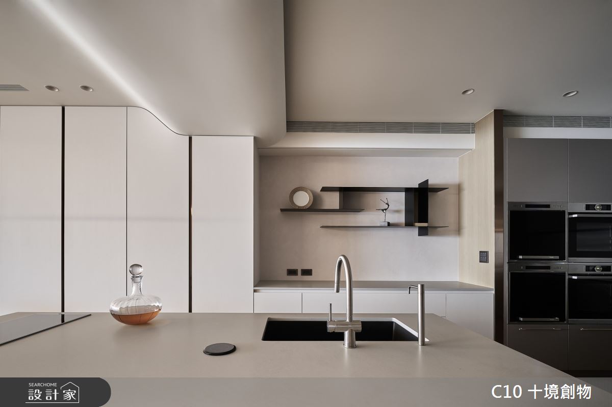 90坪新成屋(5年以下)＿混搭風中島案例圖片＿十境創物空間設計有限公司＿十境_簡璞序曲之8
