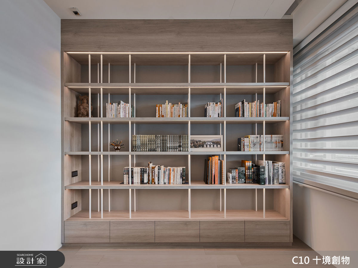 50坪新成屋(5年以下)＿混搭風書房案例圖片＿十境創物空間設計有限公司＿十境_森林系設計之29