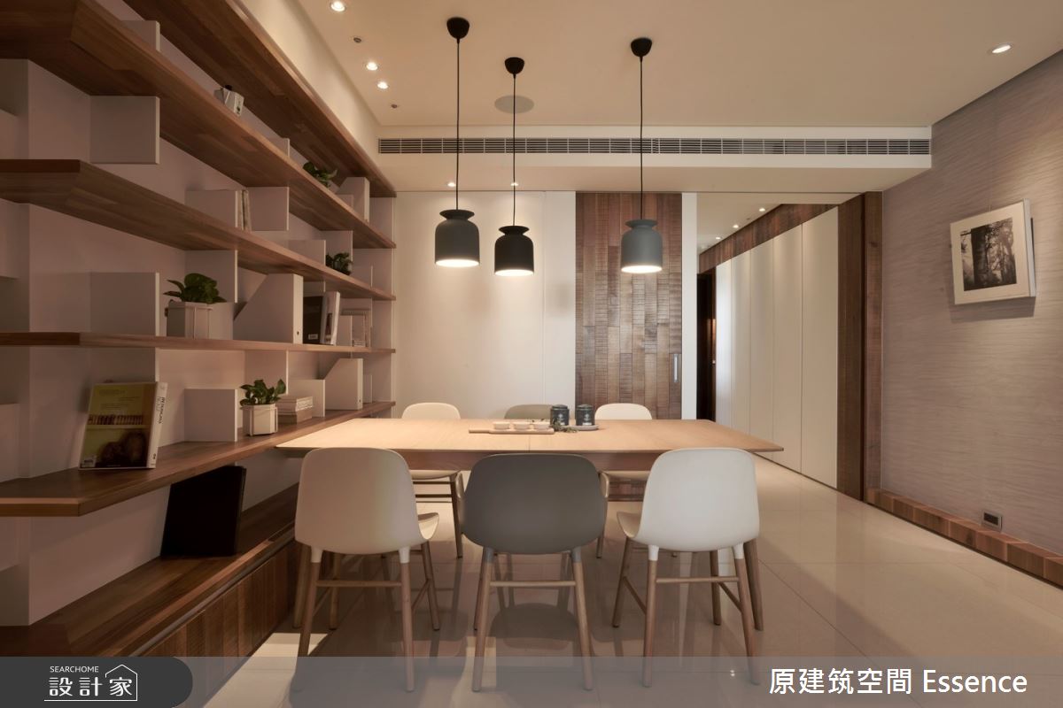 52坪新成屋(5年以下)＿現代風餐廳案例圖片＿原建筑空間＿原建筑_L-HOUSE之6