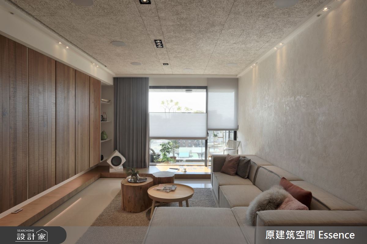 52坪新成屋(5年以下)＿現代風客廳案例圖片＿原建筑空間＿原建筑_L-HOUSE之3