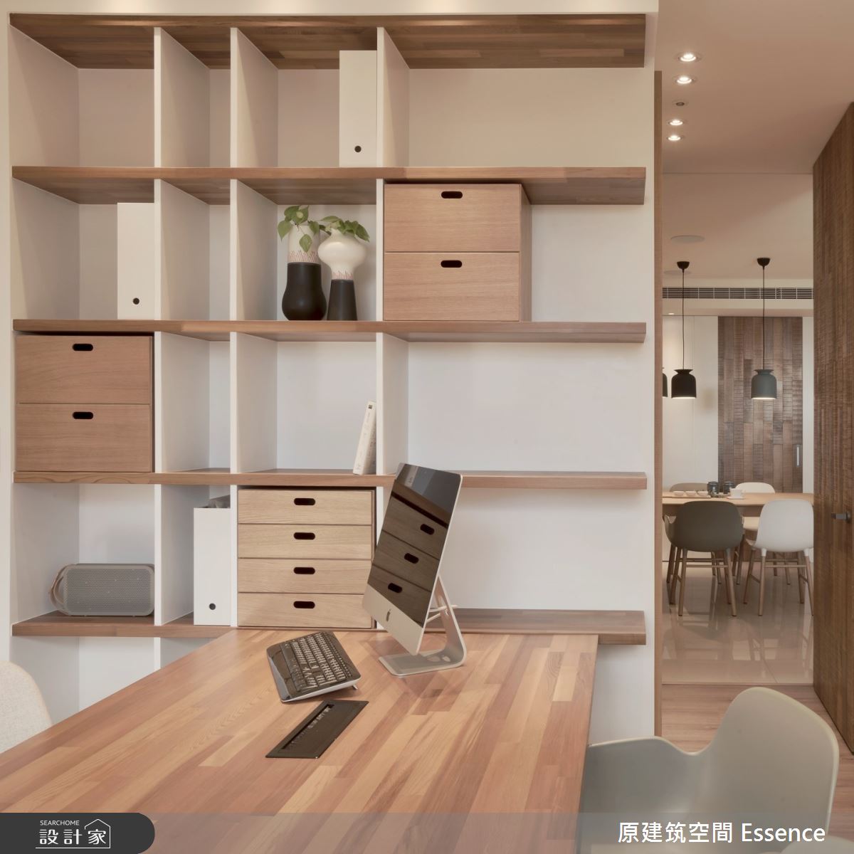 52坪新成屋(5年以下)＿現代風工作區案例圖片＿原建筑空間＿原建筑_L-HOUSE之11