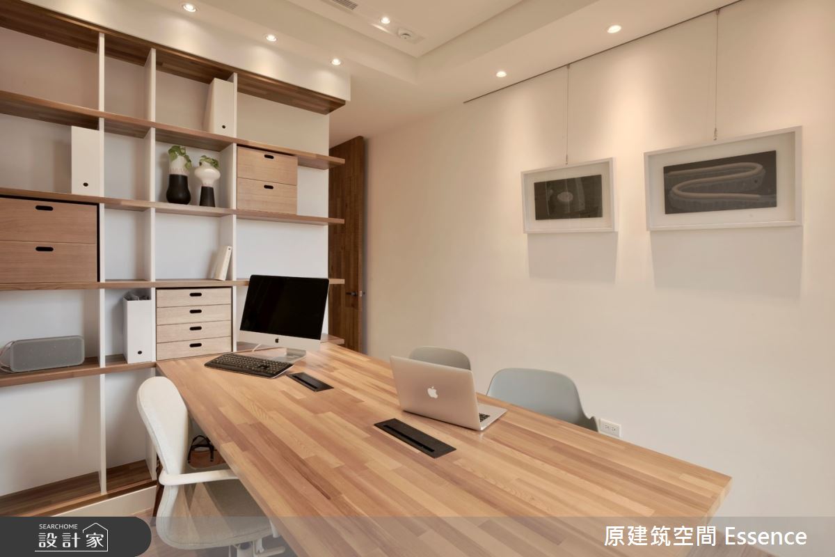 52坪新成屋(5年以下)＿現代風工作區案例圖片＿原建筑空間＿原建筑_L-HOUSE之12