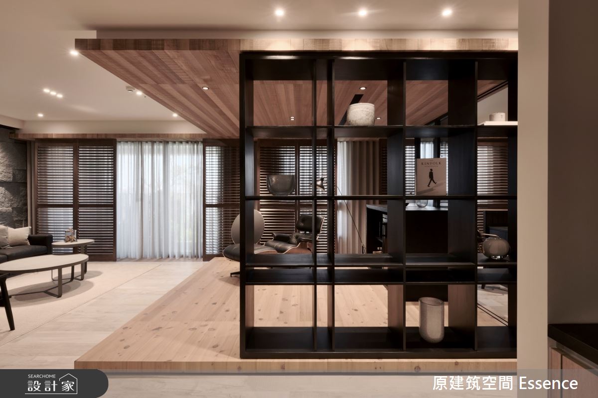 56坪新成屋(5年以下)＿現代風客廳案例圖片＿原建筑空間＿原建筑_Open space 1=3 虛空間之11