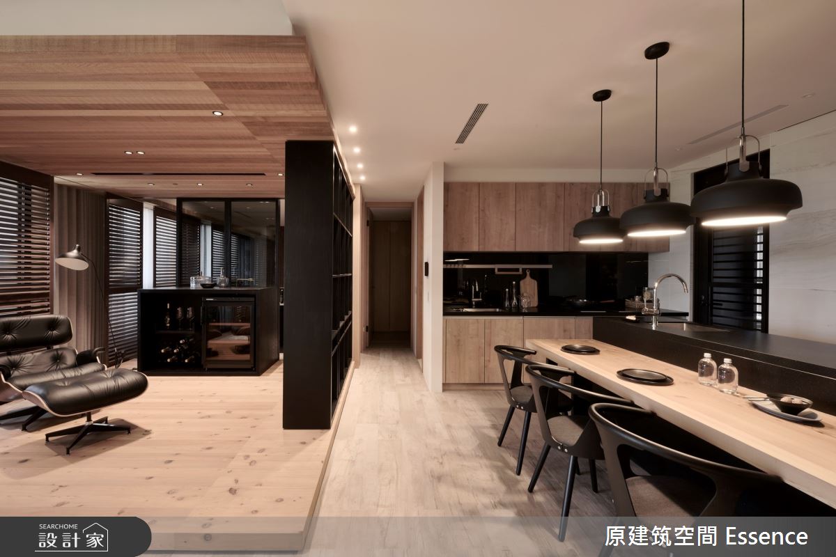 56坪新成屋(5年以下)＿現代風餐廳案例圖片＿原建筑空間＿原建筑_Open space 1=3 虛空間之13