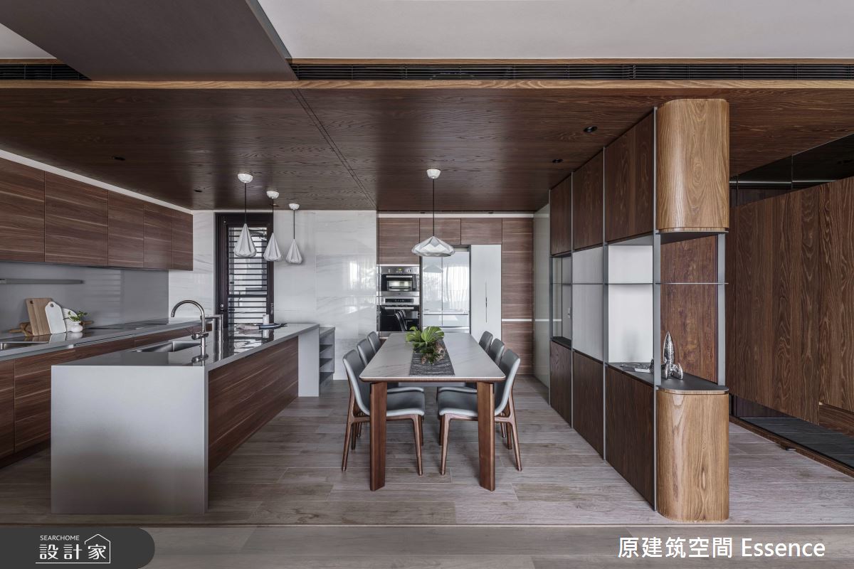 31坪新成屋(5年以下)＿現代風餐廳案例圖片＿原建筑空間＿原建筑_聚。時光之11