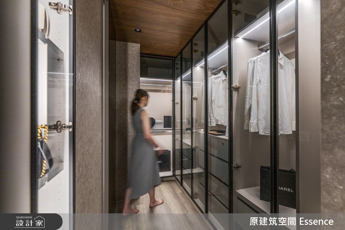 31坪新成屋(5年以下)＿現代風更衣間案例圖片＿原建筑空間＿原建筑_聚。時光之14