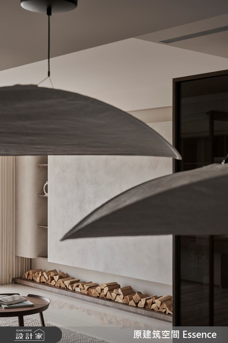 55坪新成屋(5年以下)＿人文禪風客廳案例圖片＿原建筑空間＿原建筑_盒x合之家之7
