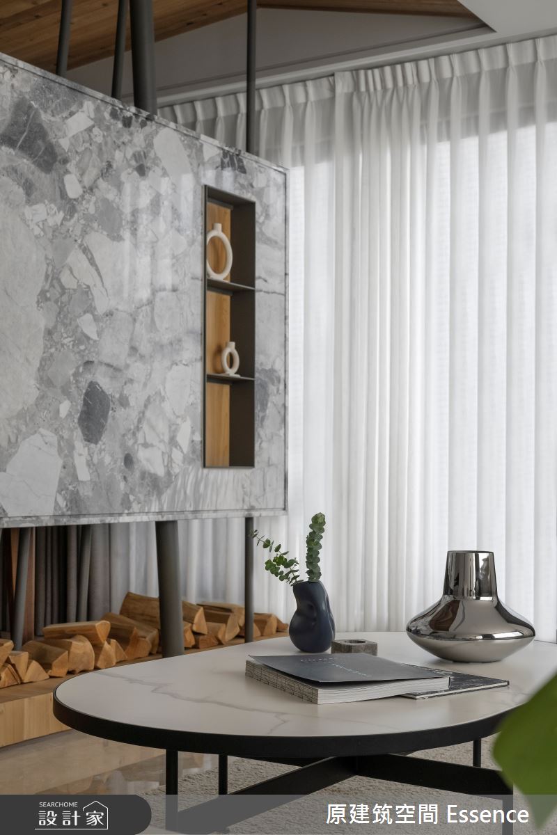 112坪新成屋(5年以下)＿人文禪風客廳餐廳案例圖片＿原建筑空間＿原建筑_家筑之2