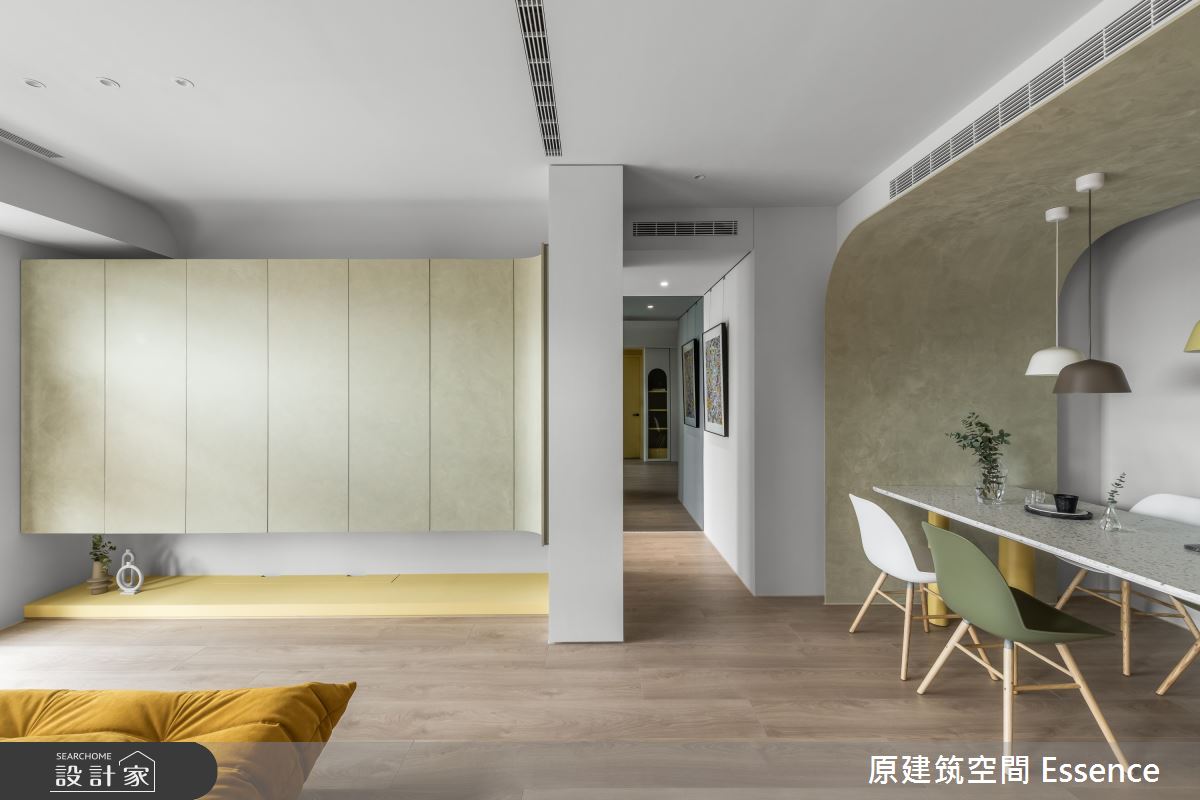 34坪新成屋(5年以下)＿北歐風客廳餐廳案例圖片＿原建筑空間＿原建筑_嬉遊。嘻遊之4