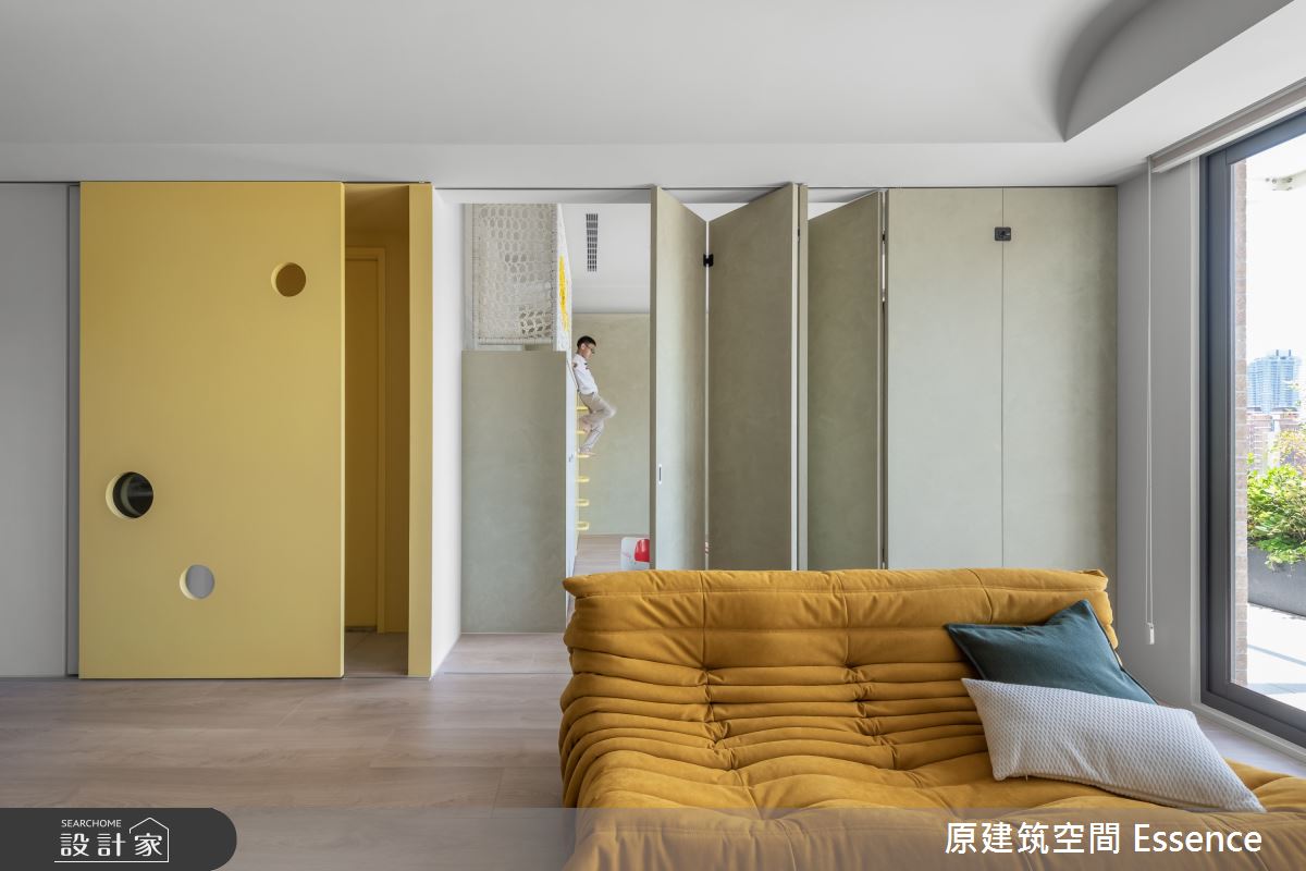 34坪新成屋(5年以下)＿北歐風客廳多功能室案例圖片＿原建筑空間＿原建筑_嬉遊。嘻遊之6