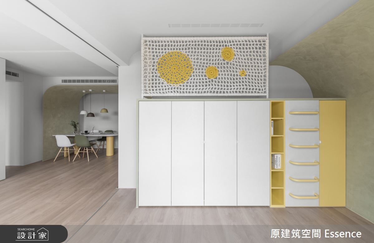 34坪新成屋(5年以下)＿北歐風客廳餐廳多功能室案例圖片＿原建筑空間＿原建筑_嬉遊。嘻遊之10