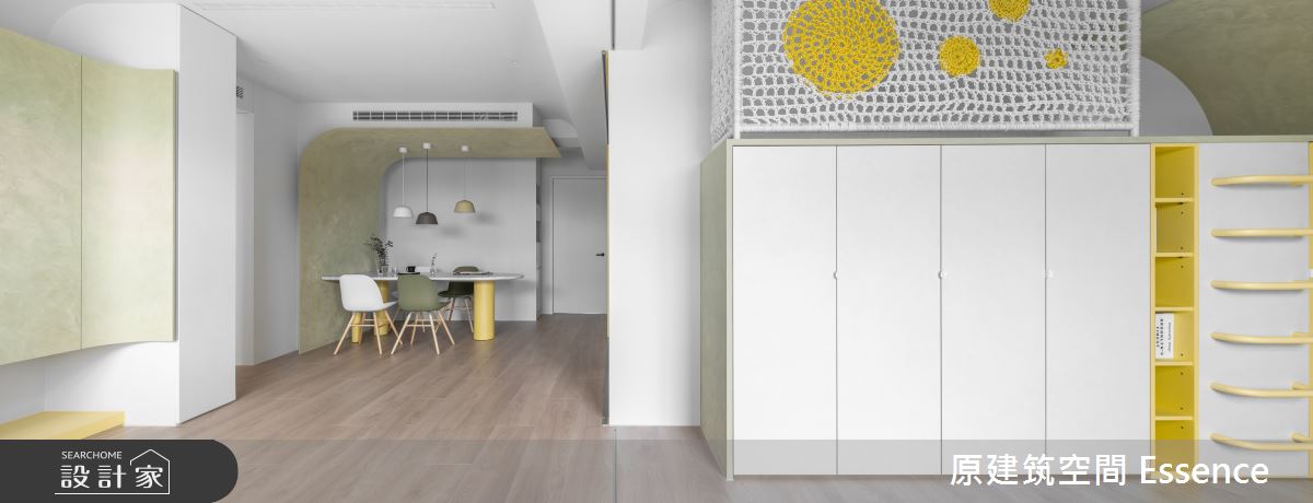 34坪新成屋(5年以下)＿北歐風客廳餐廳多功能室案例圖片＿原建筑空間＿原建筑_嬉遊。嘻遊之11