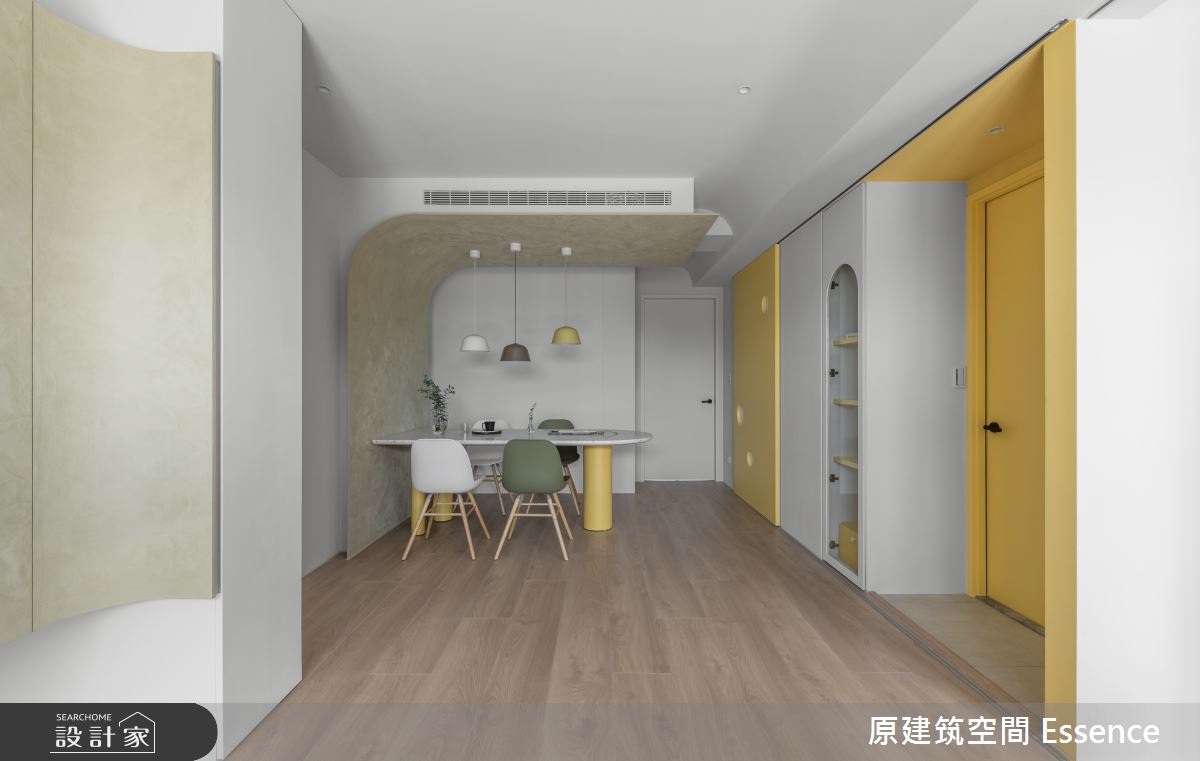 34坪新成屋(5年以下)＿北歐風餐廳案例圖片＿原建筑空間＿原建筑_嬉遊。嘻遊之12