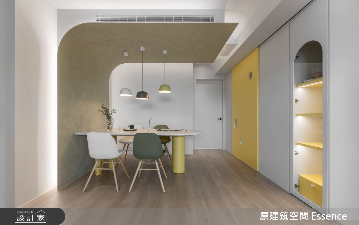 34坪新成屋(5年以下)＿北歐風餐廳案例圖片＿原建筑空間＿原建筑_嬉遊。嘻遊之13